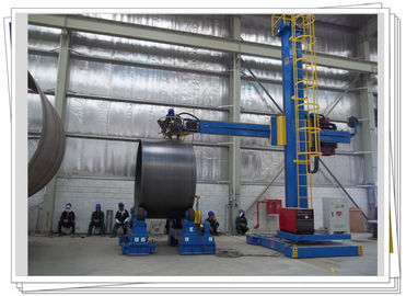 Linha de produção crescimento da torre do vento da coluna e estação da solda do rotador auto