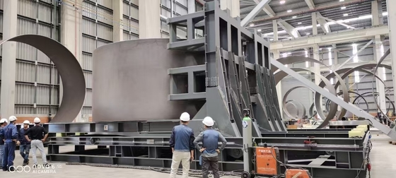 Máquina de virar 60T A solução de virar final para a linha de produção da torre de vento