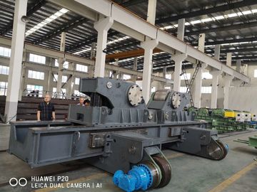 rolo elétrico da tubulação 1000T para soldar o rotador do tanque do moinho de vento de Offershore