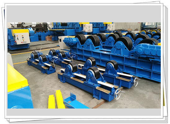Auto que centra a roda de borracha do rotador da soldadura da tubulação de Stepless 5t