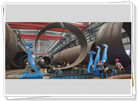 Tanque da embarcação 1000mm da elipse que gerencie a linha crescente de Rolls