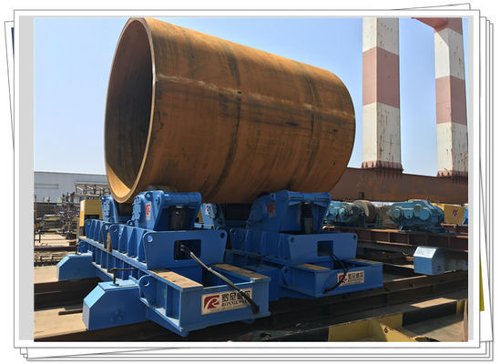 Fundação a pouca distância do mar Pin Piles Welding Turning Roller com roda de aço